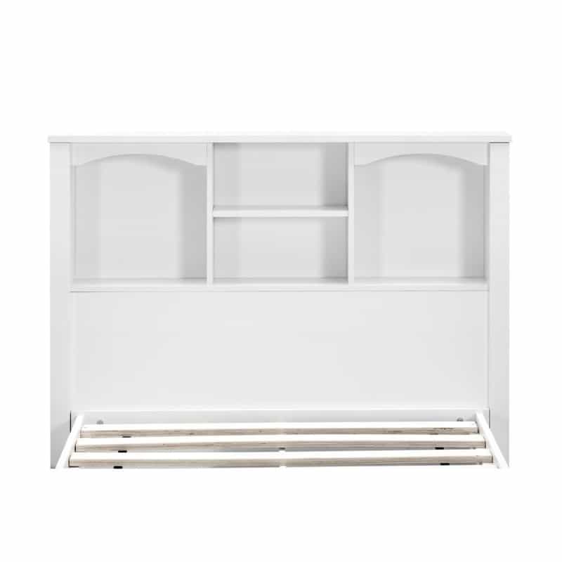 Twin Sized White Bookcase Headboard