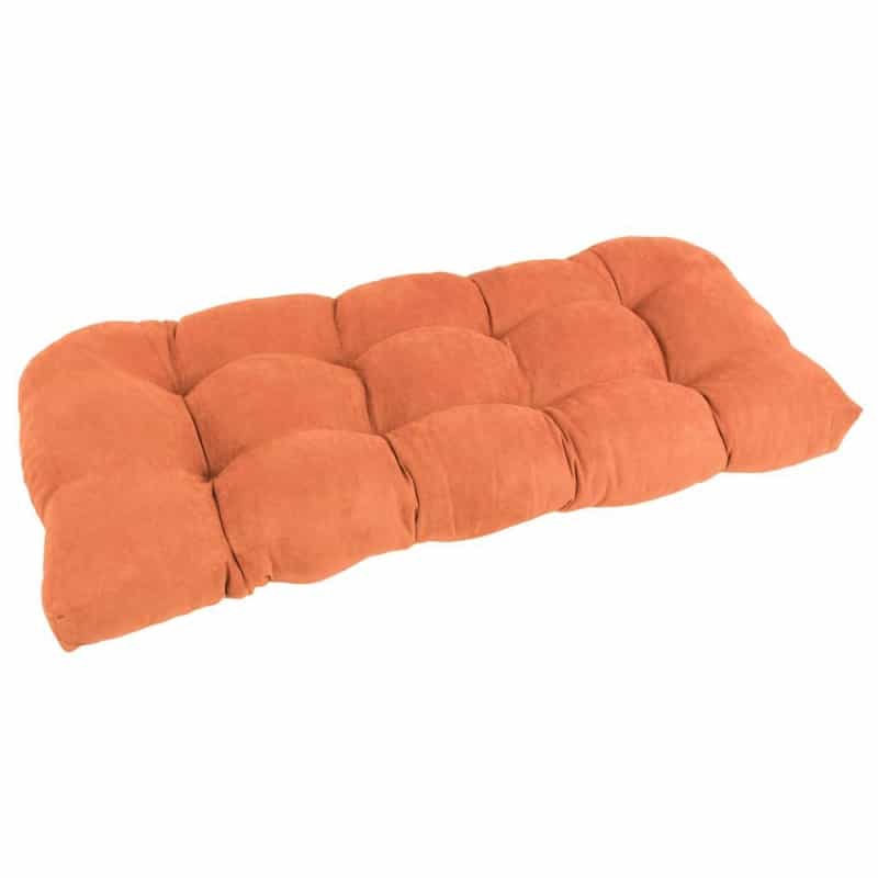 42-Inch By 19-Inch U-Shaped Micro Suede Polyester Tufted Settee/Bench Cushion