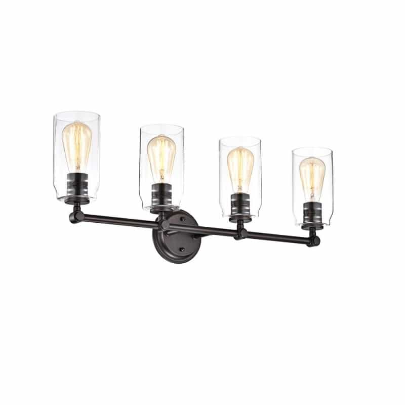 Chloe Lighting Joyce Contemporary 4 Light Rubbed Bronze Bath Vanity Fixture 28" Width