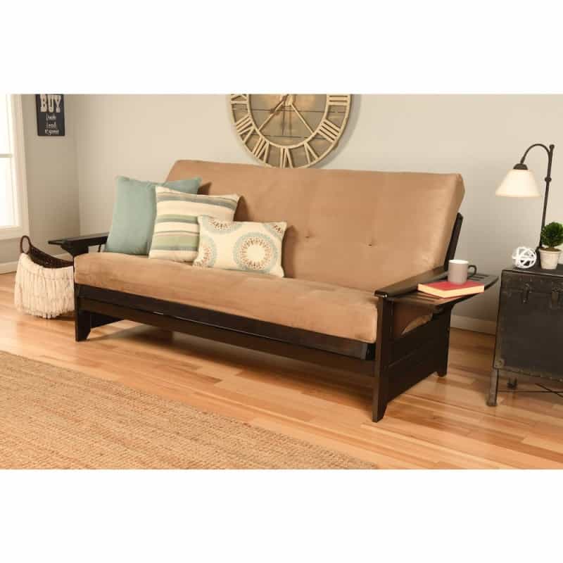 Phoenix Frame-Espresso Finish-Suede Peat Mattress