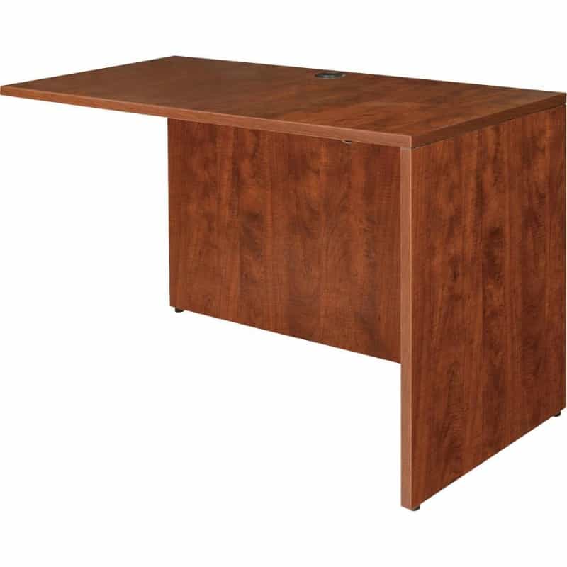 Lorell Essentials Series Return Shell - 29.5" Height X 47.3" Width X 23.6" Depth - Finish: Cherry, Laminate - Grommet, Modesty Panel - 1 Each
