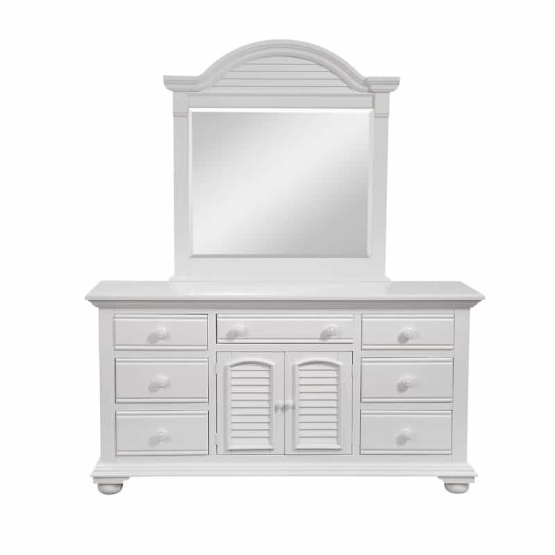 Cottage Traditions Triple Dresser With Mirror - White Cottage