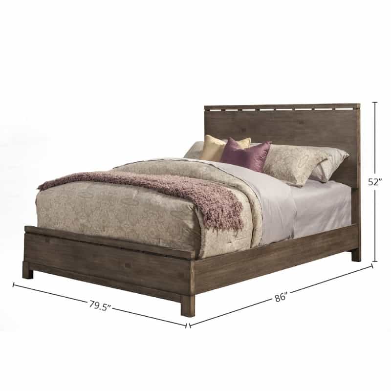 Sydney Standard King Panel Bed, Weathered Grey