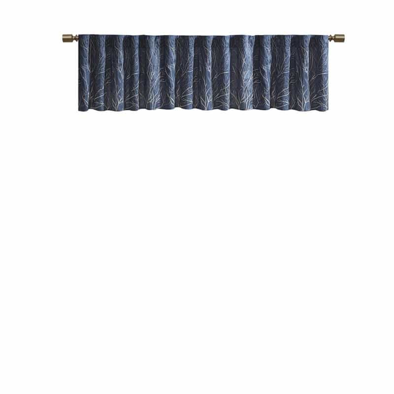 Faux Silk Embroidered Window Valance