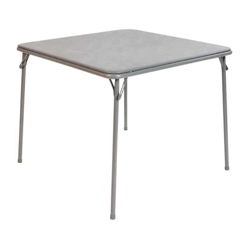 Gray Folding Card Table - With Collapsible Legs