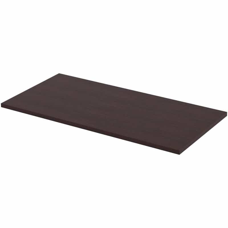Lorell Training Tabletop - Espresso Rectangle, Laminated Top - Adjustable Height - 48" Table Top Length X 24" Table Top Width X 1" Table Top Thickness - Assembly Required - 1 Each