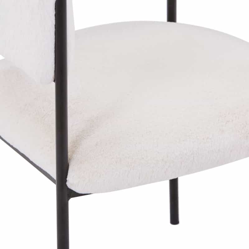 Gavin Series Modern Chair Black Frame In Light Taupe Set Of 2