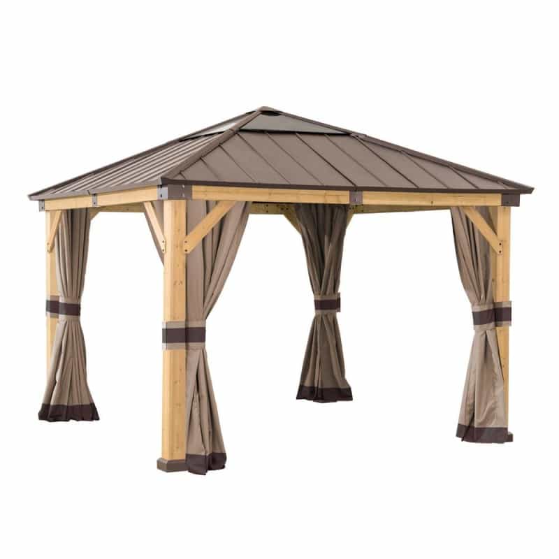 Universal Curtains For 9 × 9 Ft Wood Framed Gazebos