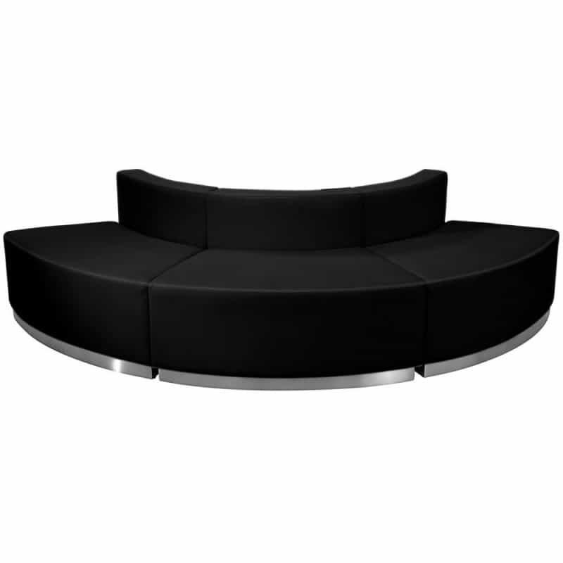 Alon Black Leathersoft Reception Configuration, 3 Pieces