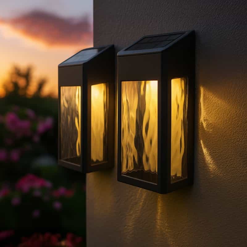 Black Aluminum Lancaster Deck & Wall Light (2 Pack)