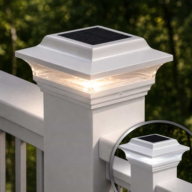 Imperial Solar Post Cap - White