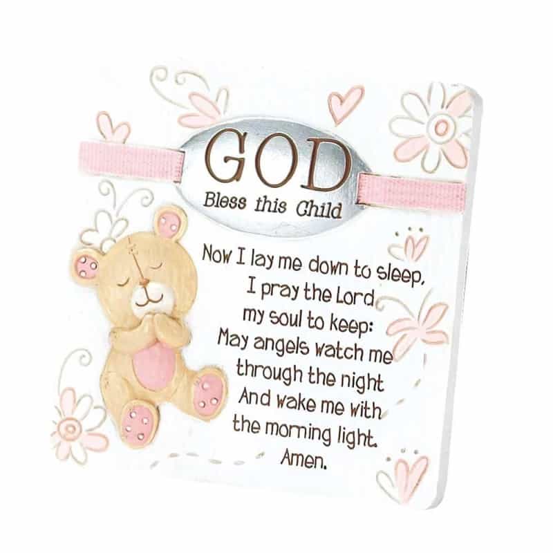 Plaq God Bless This Child Girl Rsn