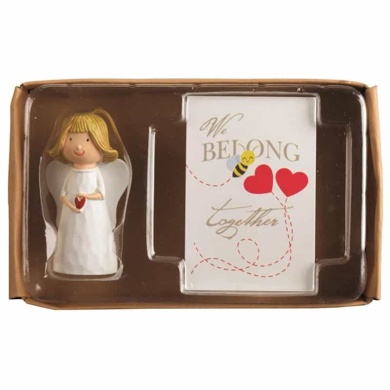 Angel Figurine With We Belong Card Set