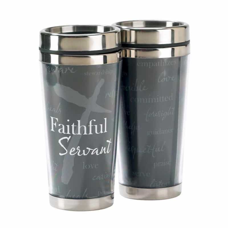 Trav Mug Faithful Servant Stnls Stl