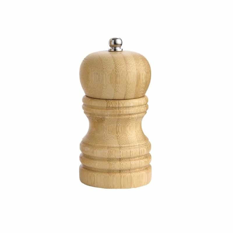Harold Import Hic Bamboo Adjustable Mill With Ceramic Grinder 4"
