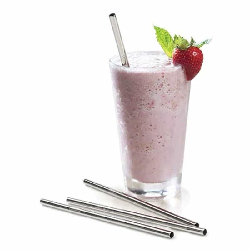 Stainless Steel Frozen Drink Straws 8 1/2