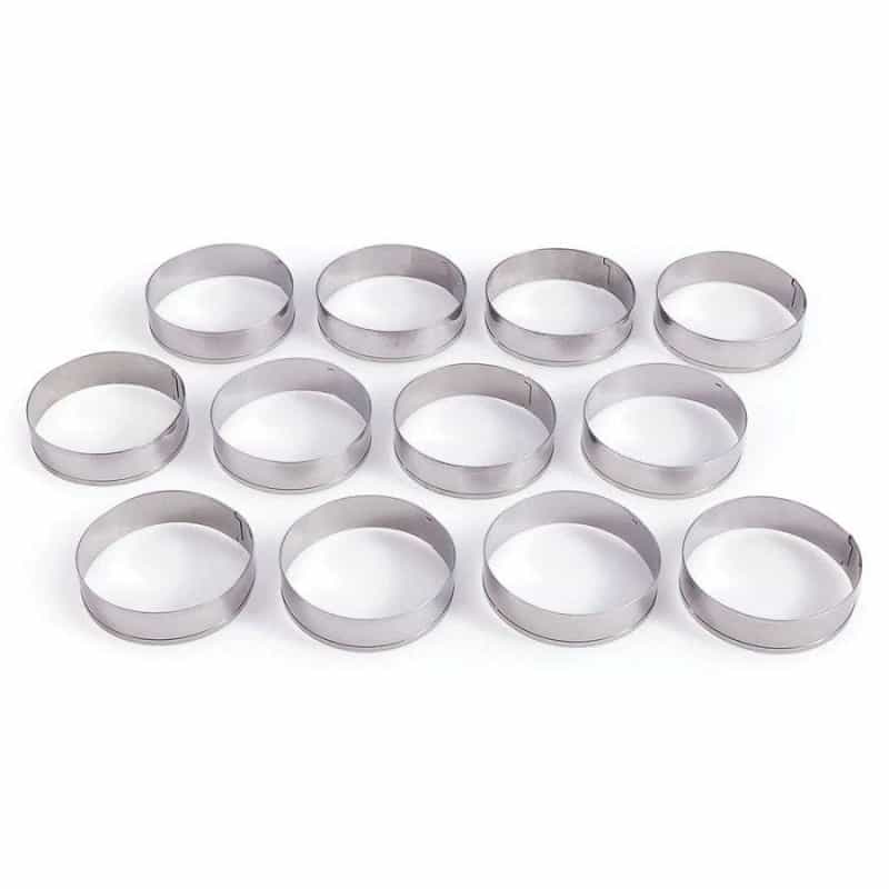 King Arthur Baking Company Stainless Steel English Muffin Rings Set Of 12