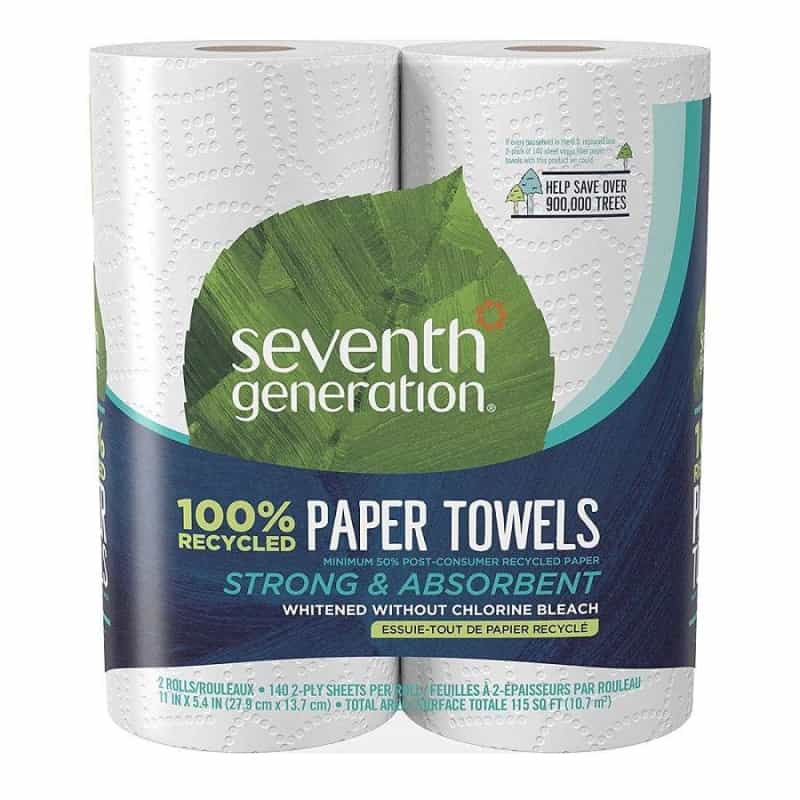 Seventh Generation 100% Recycled White Paper Towels 2 Count