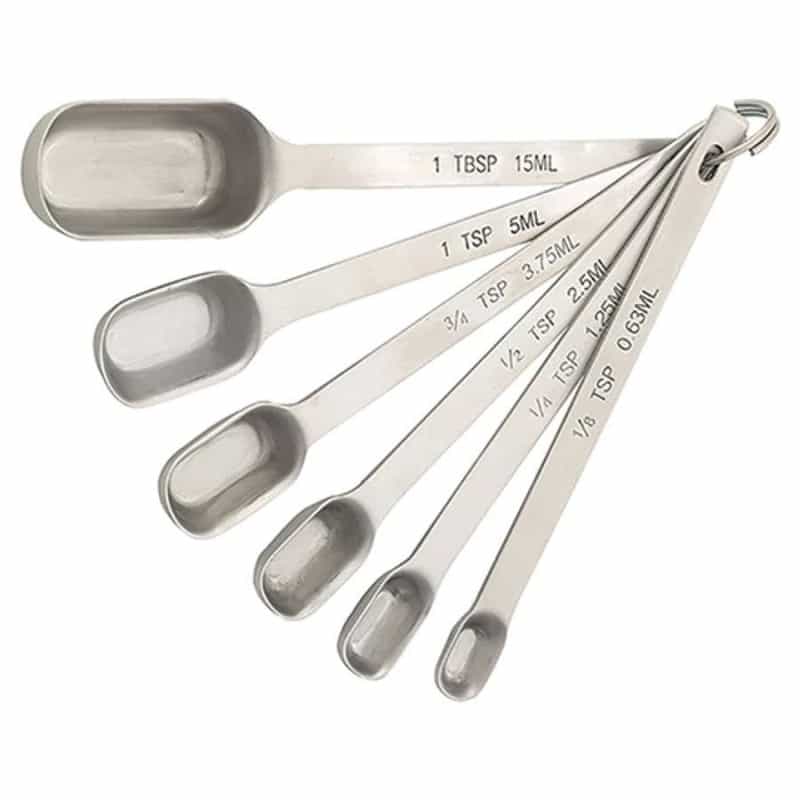 Mrs. Anderson 6-Piece Stainless Steel Spice Measuring Spoons