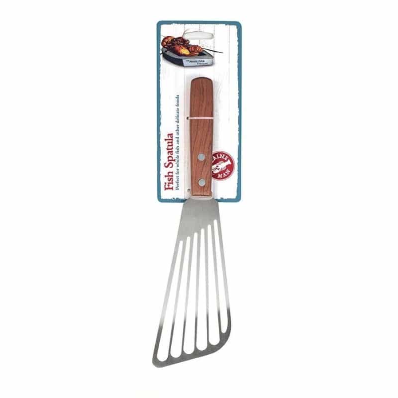 Maine Man Stainless Steel Fish Spatula With Slotted Angled Blade 11.25"