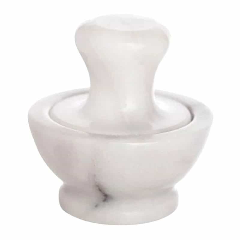 Harold Import Hic Marble Mushroom Mortar And Pestle Set 3.8" X 3.8"