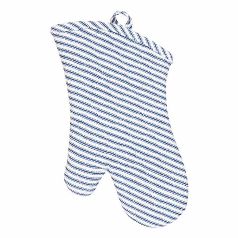 Bring It Blue Metro Stripe Oven Mitt 13