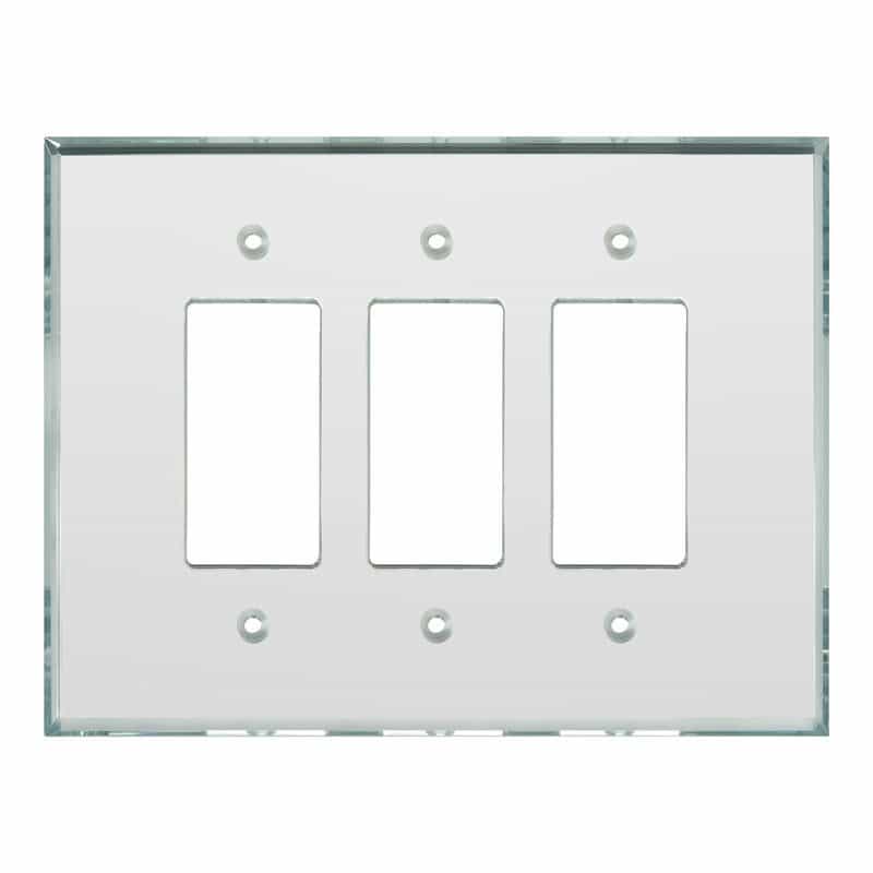 Glass Simple Triple Decora Glassalike® Acrylic Mirror Plate