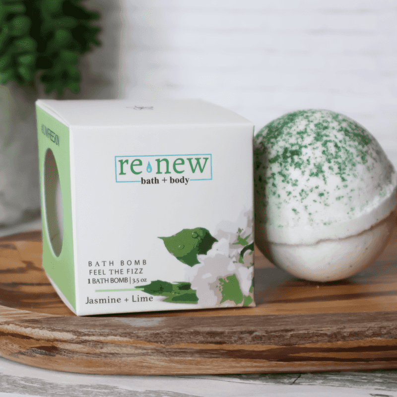 Bath Bomb - Single: Single (1 Pack) / Jasmine + Lime