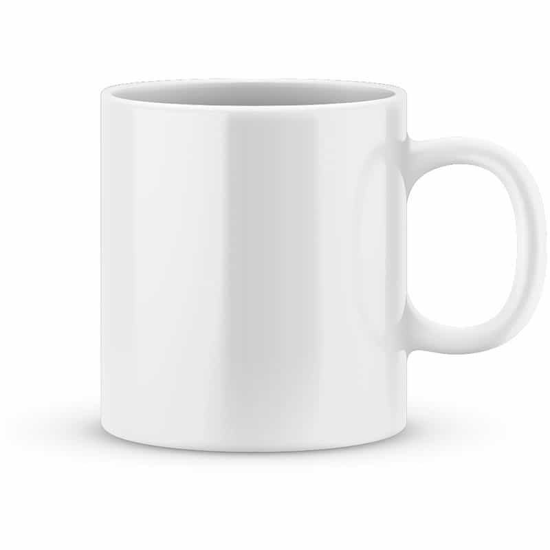 15 Oz Ceramic Sublimation Mug - White Color. White Box With Polyfoam