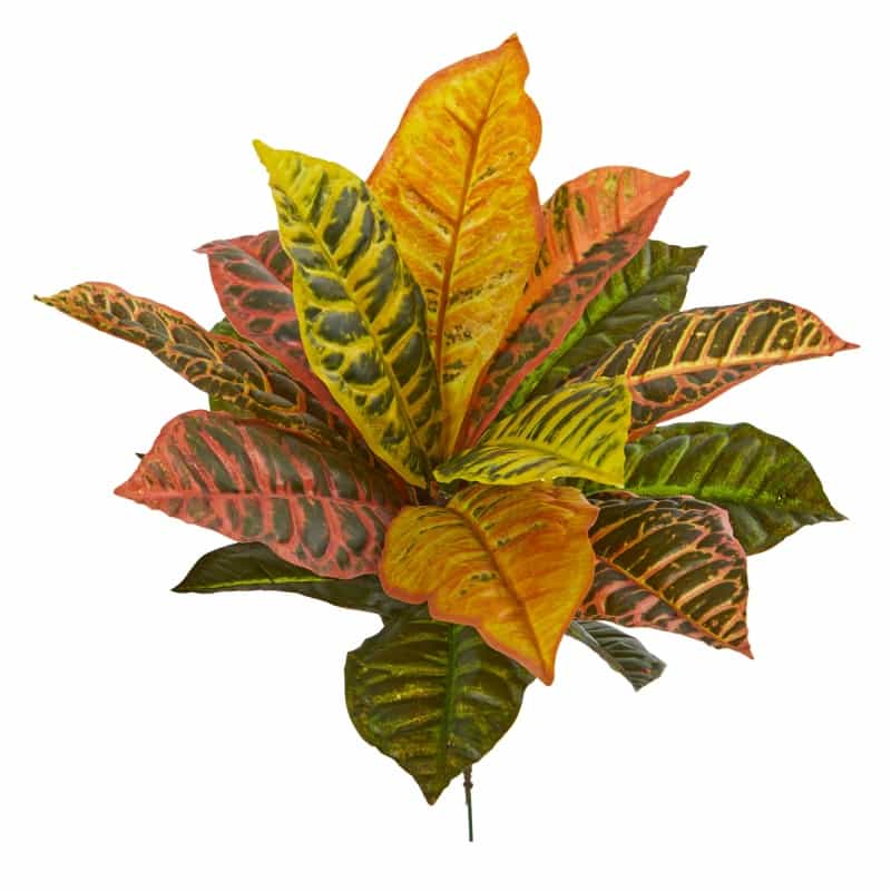 17” Garden Croton Artificial Plant (Real Touch) (Set Of 6)
