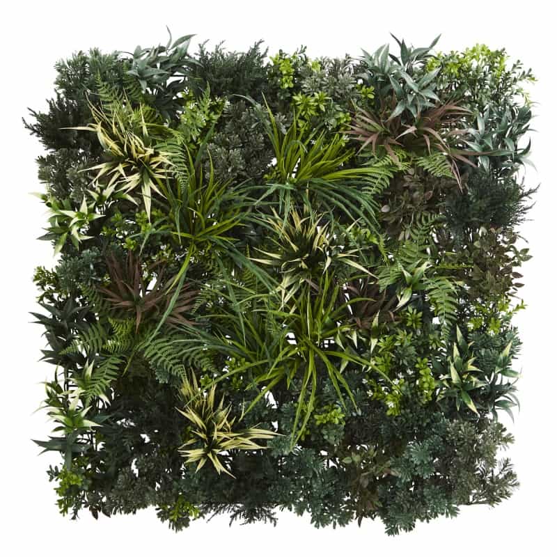 3’ X 3’ Greens & Fern Artificial Living Wall Uv Resist (Indoor/Outdoor)