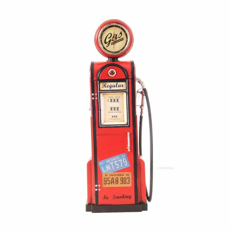 Gas Pump W/Clock 1:4