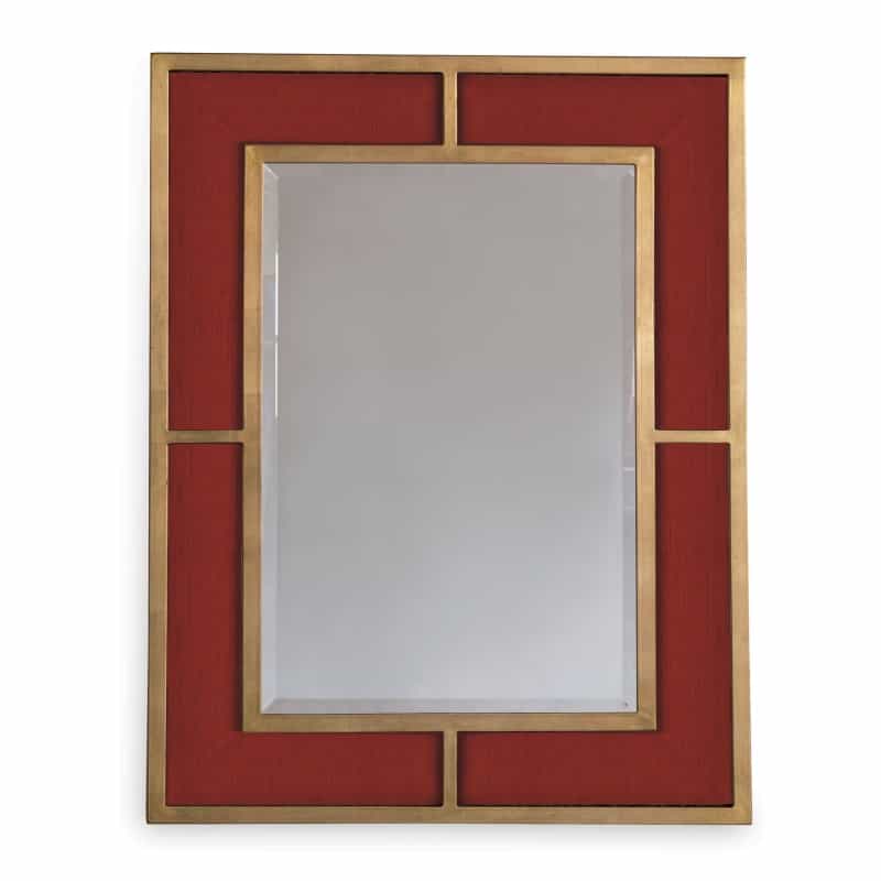 Bedford Gold Crimson Weave Mirror