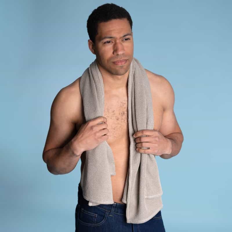 Londonberry 100% Organic Linen Knit Towels (Oc Thread) (No Plastic, No Polyester, No Synthetics) (100% Biodegradable)