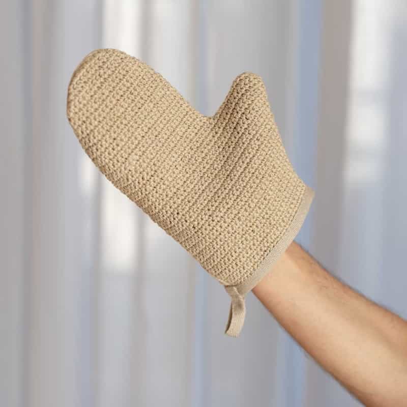 Medford 100% Organic Hemp Exfoliating Sauna/Onsen Scrub Glove (Reversible)