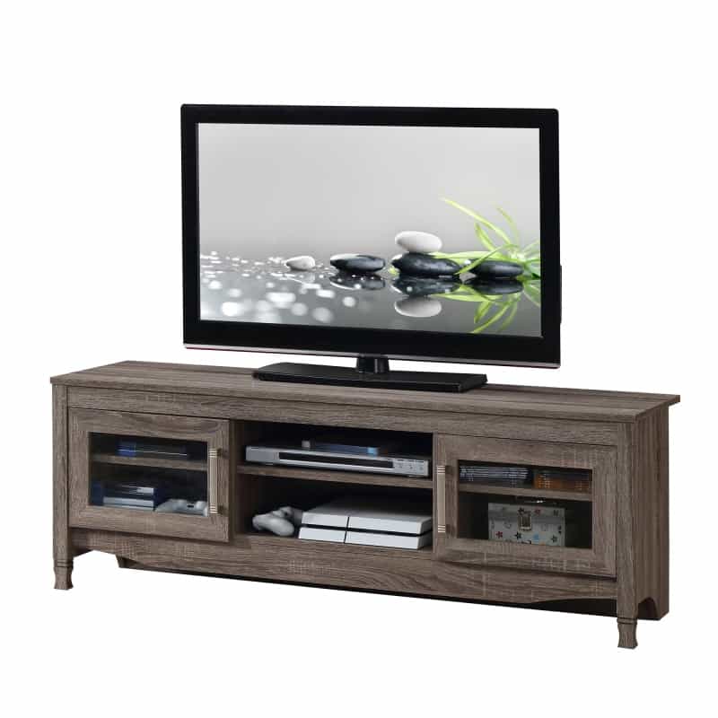 Techni Mobili Grey Driftwood Tv Stand