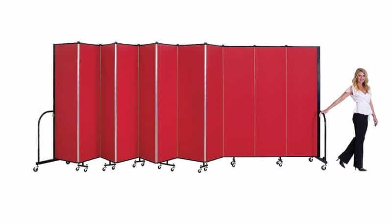 Screenflex Standard 3 Panel Room Divider: 4'H x 5'9"L, Different Colors