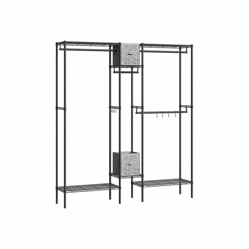 Clothes Rack With Shelves