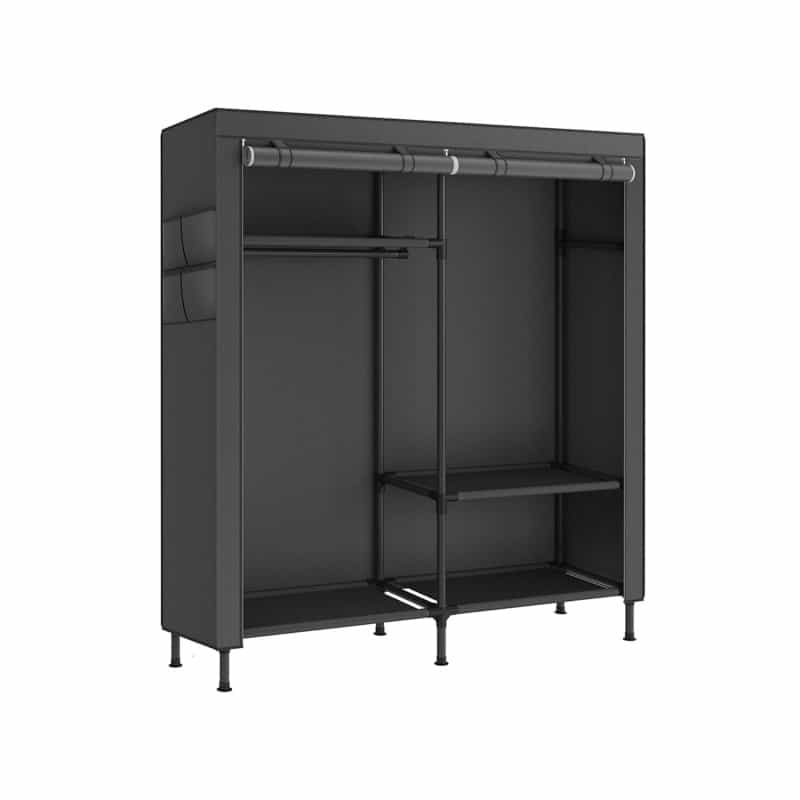 Portable Fabric Wardrobe Closet - Black
