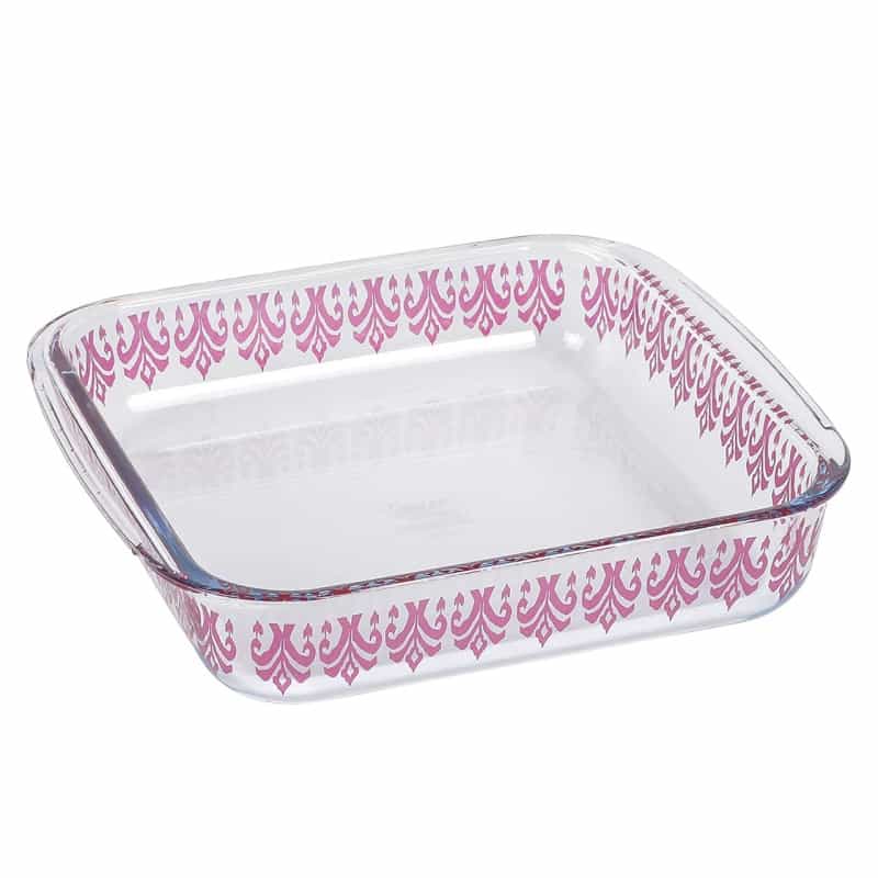 Spice By Tia Mowry 1.8 Quart Spicy Cloves Glass Square Baker
