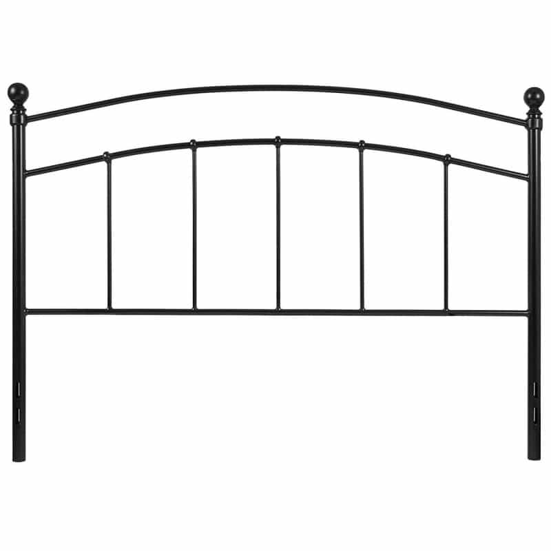Twin Size Contemporary Classic Black Metal Headboard