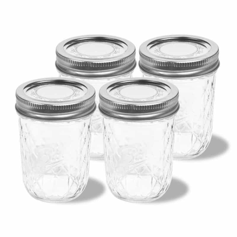 Mason Jars, 4-Pack (8 Oz)