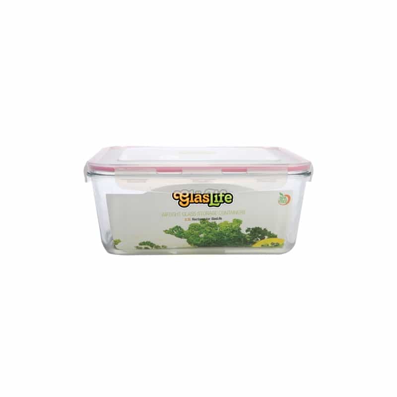 Glaslife® Airtight Rectangular Glass Storage Container