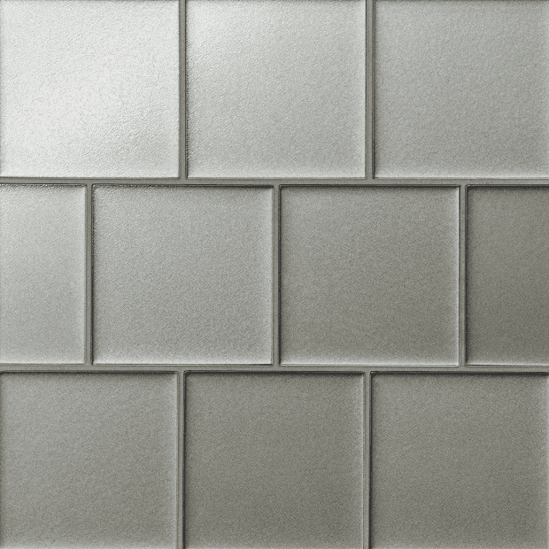Kaikos Gray Glass Tile - Matte
