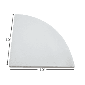 Calacatta Mix Marble Corner Shelf - 10" Radius
