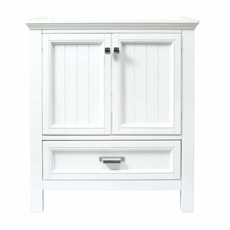Brantley White Wood Freestanding Bathroom Vanity - 30" - White