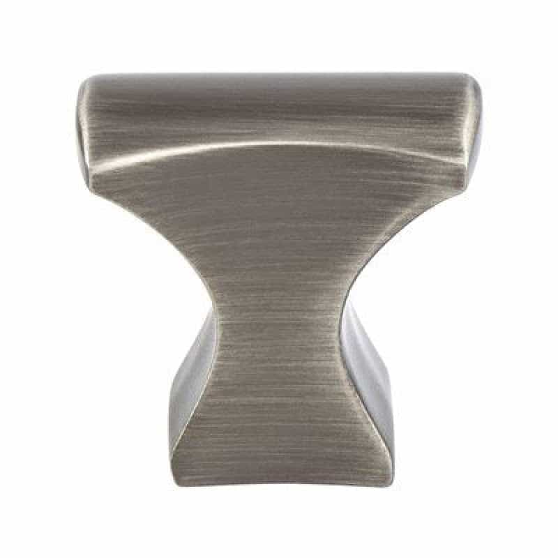 Berenson Aspire Zinc Cabinet Knob - Brushed Tin - 1 1/4" Length