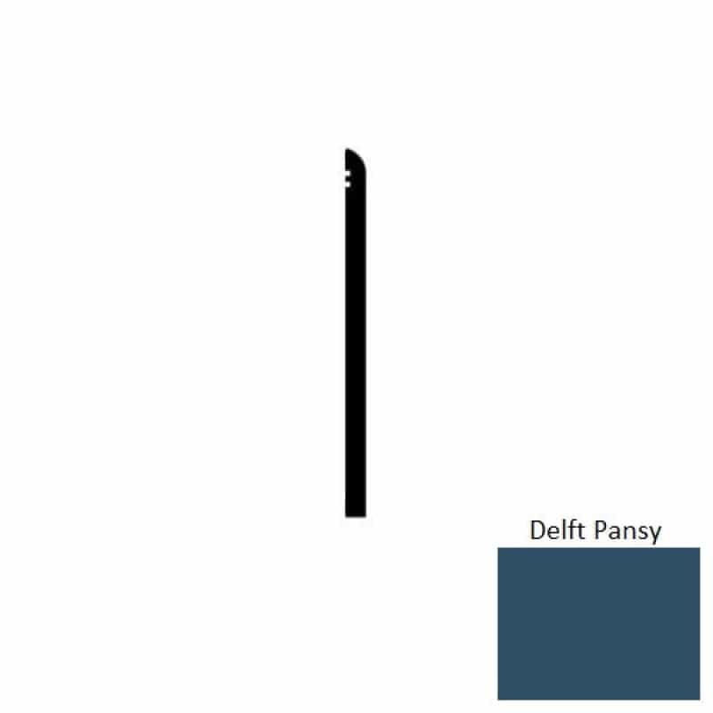Vcb Delft Pansy Vinyl Wall Base - 4" X 48" X 1/8" Straight - Thermoplastic