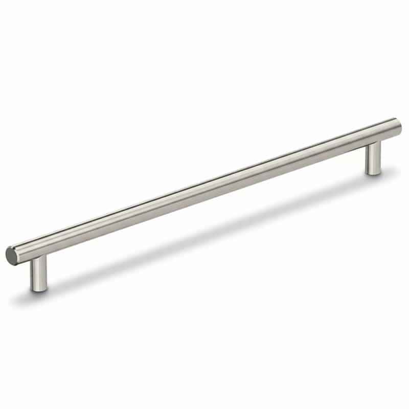 Silverline P5020 Steel Handle Cabinet Pull - Brushed Satin Nickel - 17" Center To Center