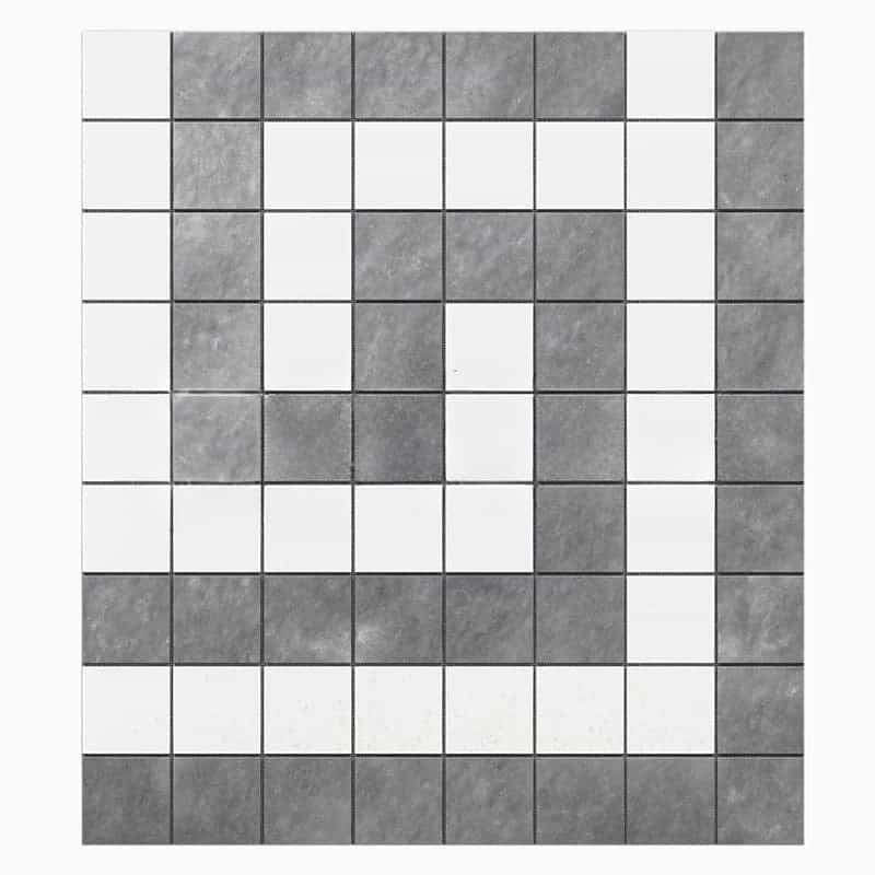 Thassos White Marble Border - Greek Key Border Corner With Gray